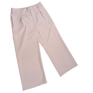 Trousers High Waist Wide Leg Off White Size Large